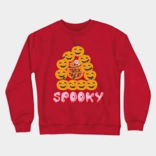 Halloween Pumpkin Themed Design Crewneck Sweatshirt